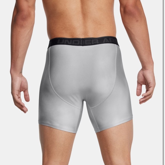 Under Armour Original Boxerjock 6” Boxer Brief Gray/Black Tights Mens Size 4XL - Picture 2 of 8